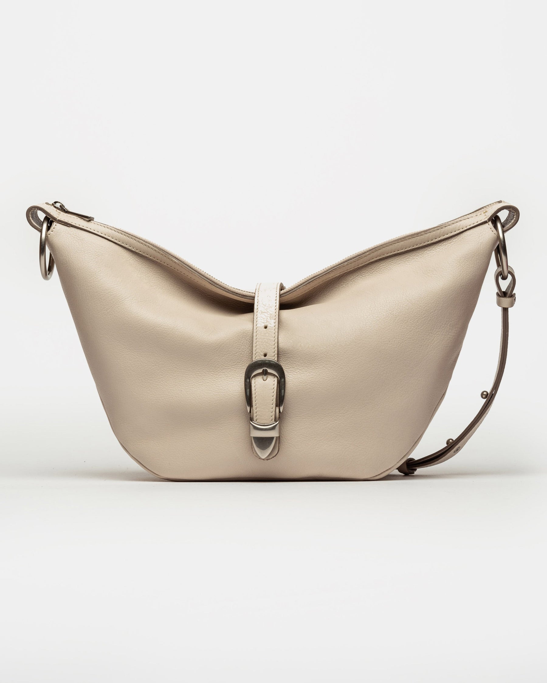 BOLSO BOOM EN CUERO LISO SATINADO