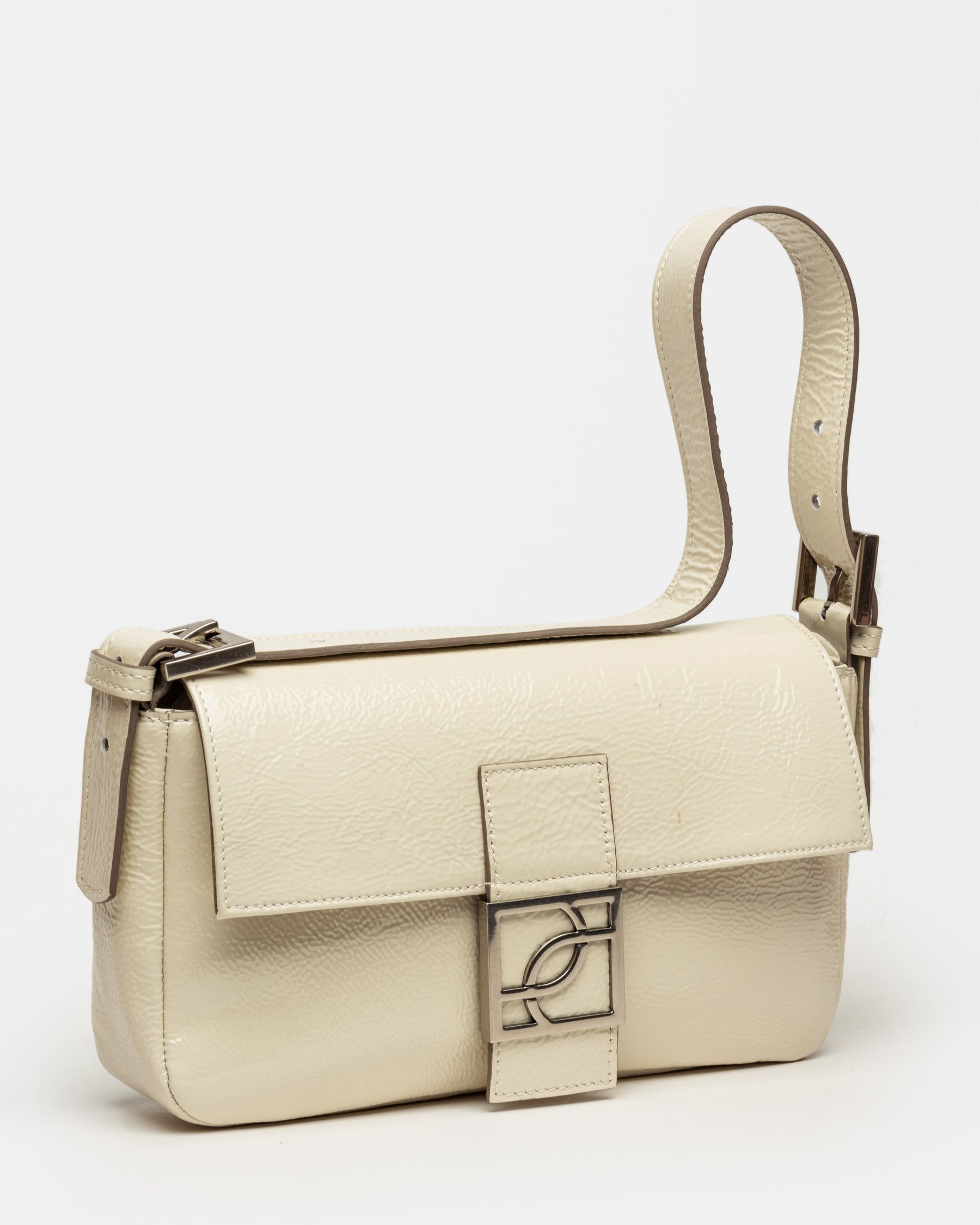 CARTERA AL HOMBRO NATURE EN CUERO CHAROL