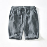 Amalfi Pinstripe Linen Shorts