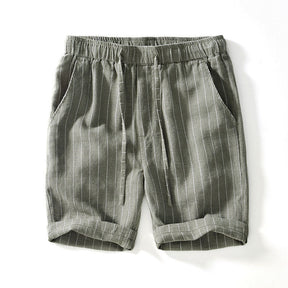 Amalfi Pinstripe Linen Shorts