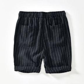 Amalfi Pinstripe Linen Shorts