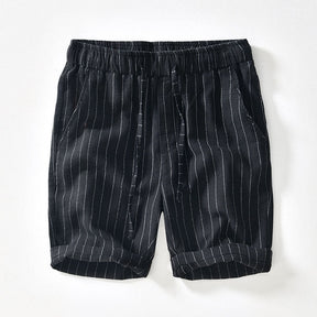 Amalfi Pinstripe Linen Shorts