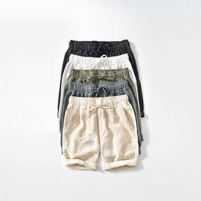 Amalfi Pinstripe Linen Shorts