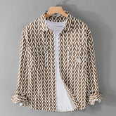 Abstract Collared Shirt