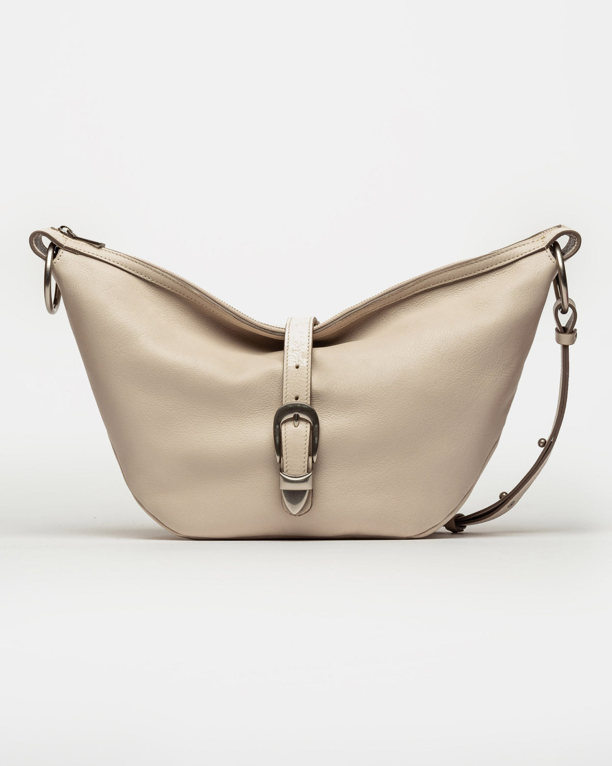 BOLSO BOOM EN CUERO LISO SATINADO