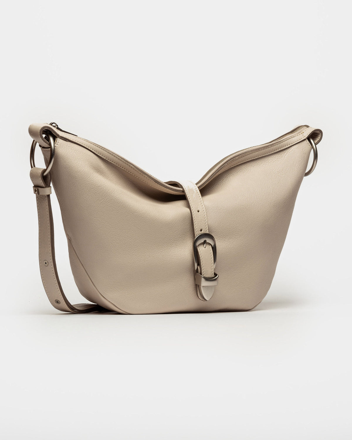 BOLSO BOOM EN CUERO LISO SATINADO