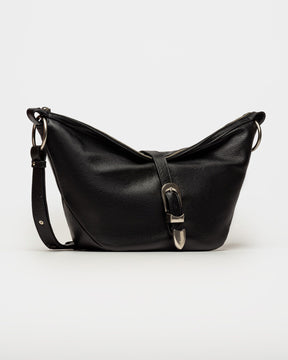 BOLSO BOOM EN CUERO LISO SATINADO