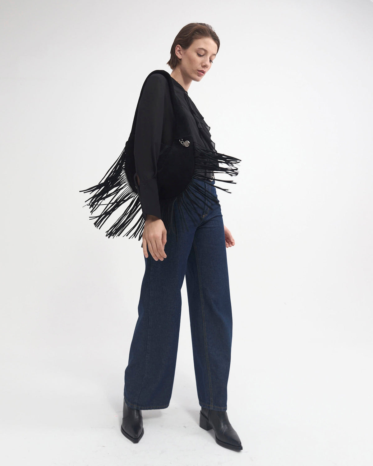 BOLSO AMAZON EN CUERO GAMUZA