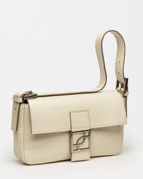 CARTERA AL HOMBRO NATURE EN CUERO CHAROL