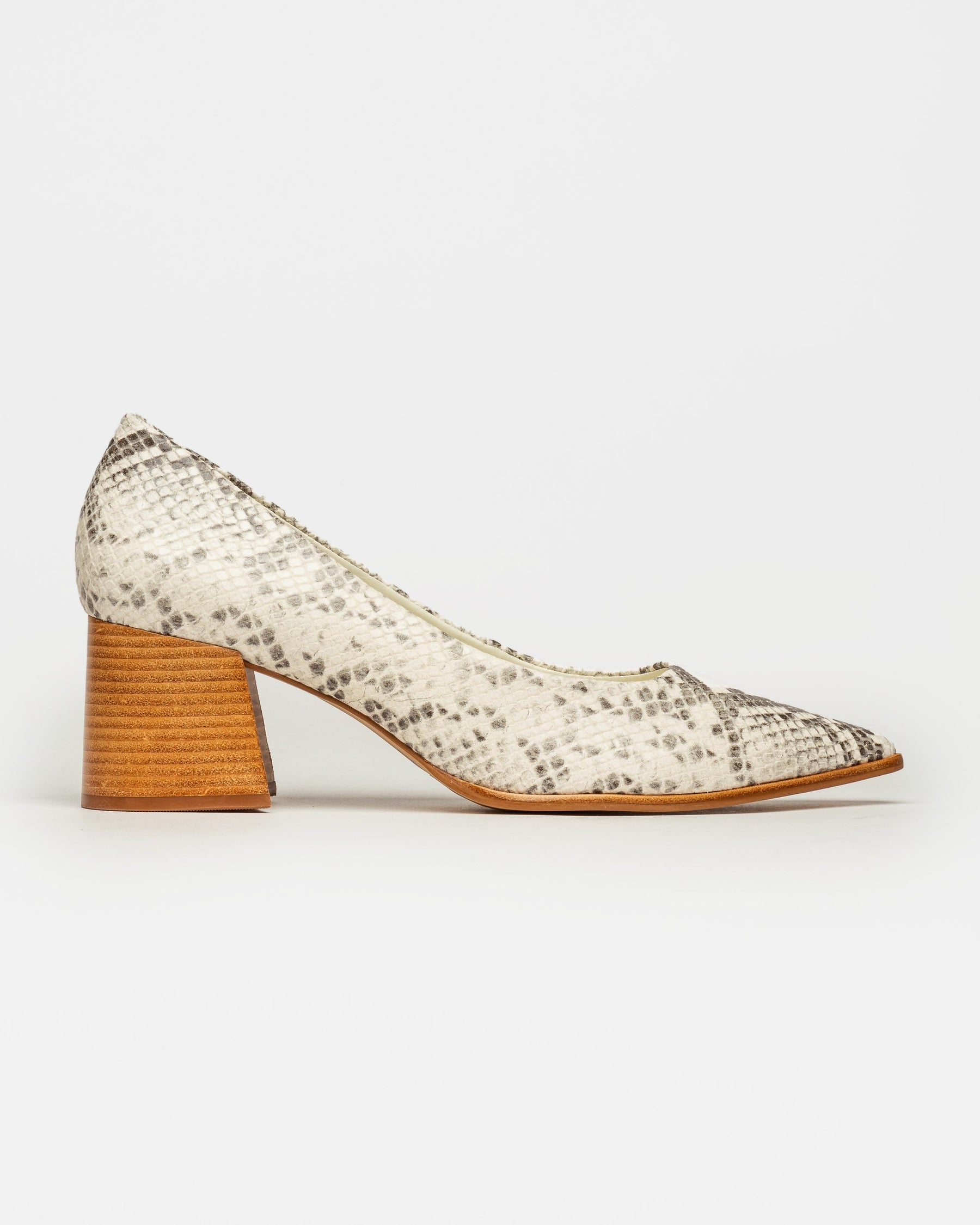 STILETTO LARA EN CUERO SNAKE PRINT