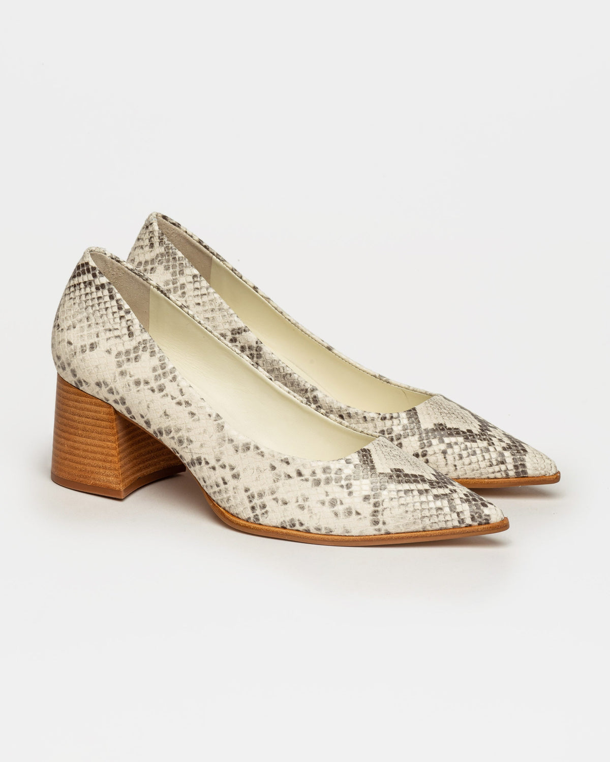 STILETTO LARA EN CUERO SNAKE PRINT