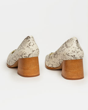 STILETTO LARA EN CUERO SNAKE PRINT