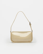 CARTERA AL HOMBRO LUV EN EFECTO CUERO CHAROL