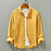 Aegean Crinkle Cotton Shirt