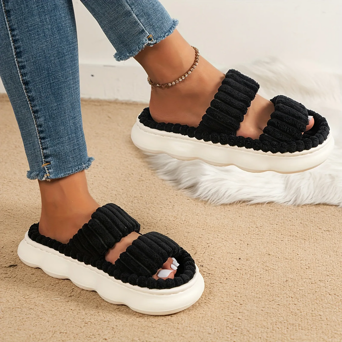 Bliss Corduroy Slippers