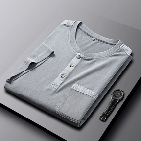 Alpine Waffle-Knit Henley